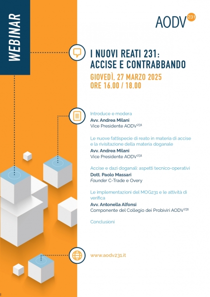 I nuovi reati 231: accise e contrabbando